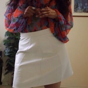 Faux Leather Mini Skirt